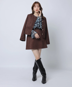 Apuweiser-riche(アプワイザー・リッシェ) |スエードノーカラージャケット