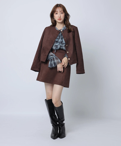 Apuweiser-riche(アプワイザー・リッシェ) |スエードノーカラージャケット