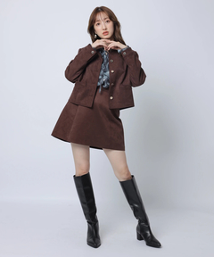 Apuweiser-riche(アプワイザー・リッシェ) |スエードノーカラージャケット