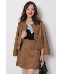 Apuweiser-riche(アプワイザー・リッシェ) |スエードノーカラージャケット