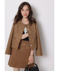 Apuweiser-riche(アプワイザー・リッシェ) |スエードノーカラージャケット