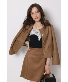 Apuweiser-riche(アプワイザー・リッシェ) |スエードノーカラージャケット