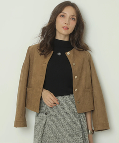 Apuweiser-riche(アプワイザー・リッシェ) |スエードノーカラージャケット