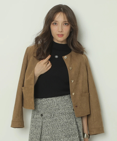 Apuweiser-riche(アプワイザー・リッシェ) |スエードノーカラージャケット