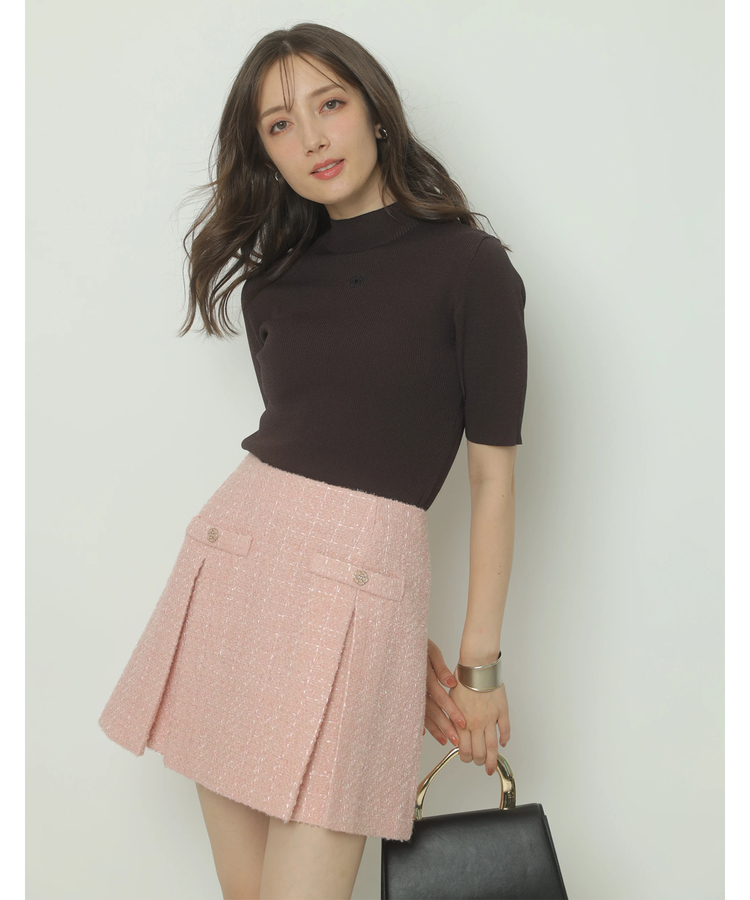 CLATHASコラボ〉モチーフボタンミニスカート《Arpege story ルクア大阪