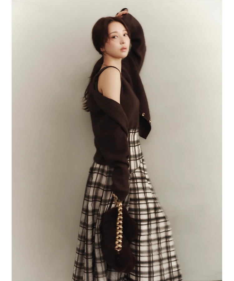 アプワイザーリッシェ　限定　テディVネックアンサンブル アプワイザー・リッシェ Apuweiser-riche テディVネック