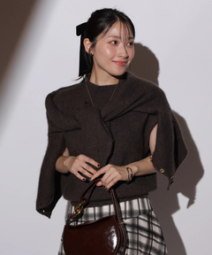 Arpege story ケーブルアンサンブル　茶 ケーブルアンサンブル | アンサンブル | Arpege story（アルページュ