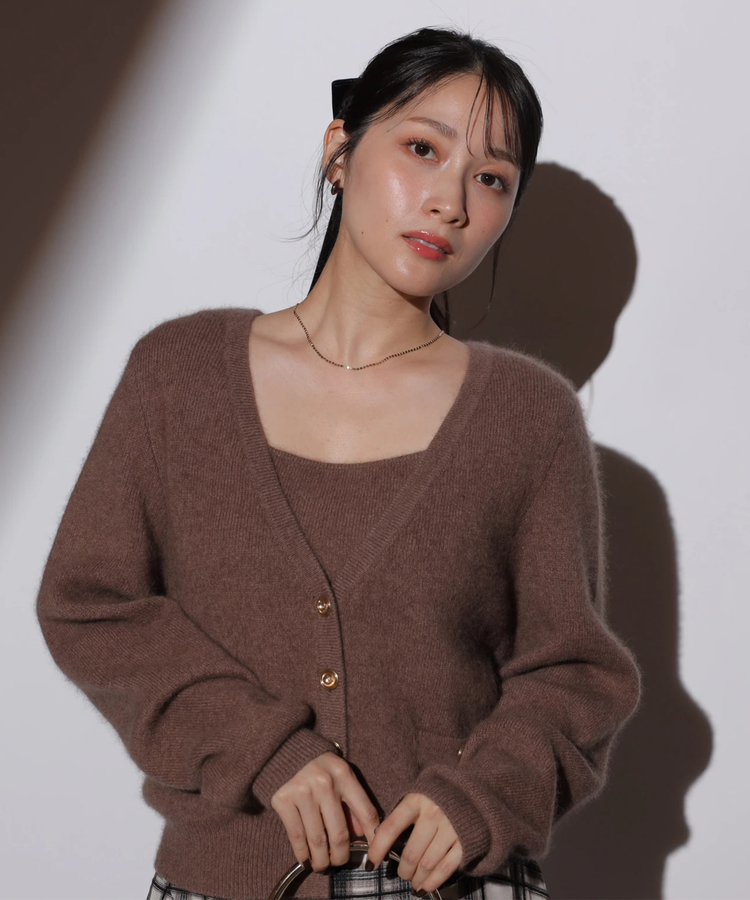 マルイ限定》テディVネックアンサンブル | アンサンブル | Apuweiser