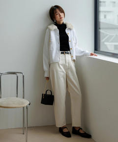 Apuweiser-riche(アプワイザー・リッシェ) |衿ファーニットブルゾン