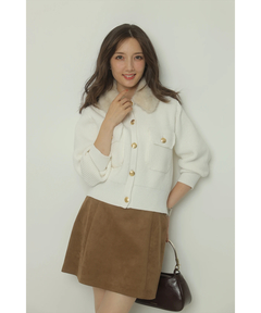 Apuweiser-riche(アプワイザー・リッシェ) |衿ファーニットブルゾン