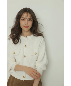 Apuweiser-riche(アプワイザー・リッシェ) |衿ファーニットブルゾン