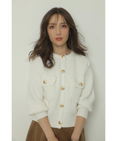 Apuweiser-riche(アプワイザー・リッシェ) |衿ファーニットブルゾン