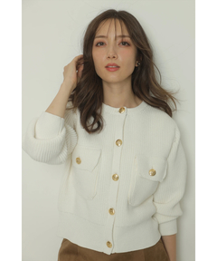 Apuweiser-riche(アプワイザー・リッシェ) |衿ファーニットブルゾン