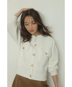 Apuweiser-riche(アプワイザー・リッシェ) |衿ファーニットブルゾン