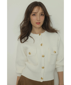 Apuweiser-riche(アプワイザー・リッシェ) |衿ファーニットブルゾン