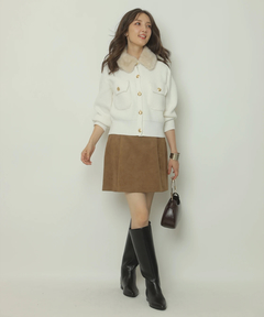 Apuweiser-riche(アプワイザー・リッシェ) |衿ファーニットブルゾン