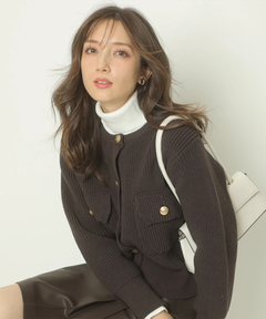 Apuweiser-riche(アプワイザー・リッシェ) |衿ファーニットブルゾン