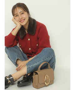 Apuweiser-riche(アプワイザー・リッシェ) |衿ファーニットブルゾン