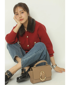 Apuweiser-riche(アプワイザー・リッシェ) |衿ファーニットブルゾン