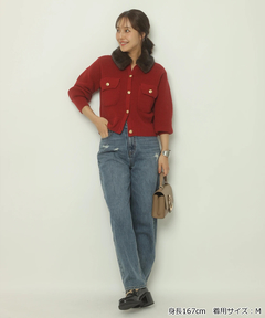 Apuweiser-riche(アプワイザー・リッシェ) |衿ファーニットブルゾン