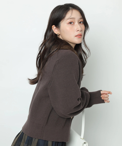 Apuweiser-riche(アプワイザー・リッシェ) |衿ファーニットブルゾン