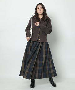 Apuweiser-riche(アプワイザー・リッシェ) |衿ファーニットブルゾン