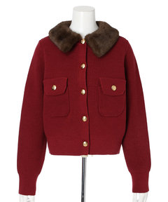 Apuweiser-riche(アプワイザー・リッシェ) |衿ファーニットブルゾン