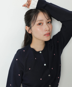 店舗限定》レイヤードハート刺繍カーデ | カーデ | Apuweiser