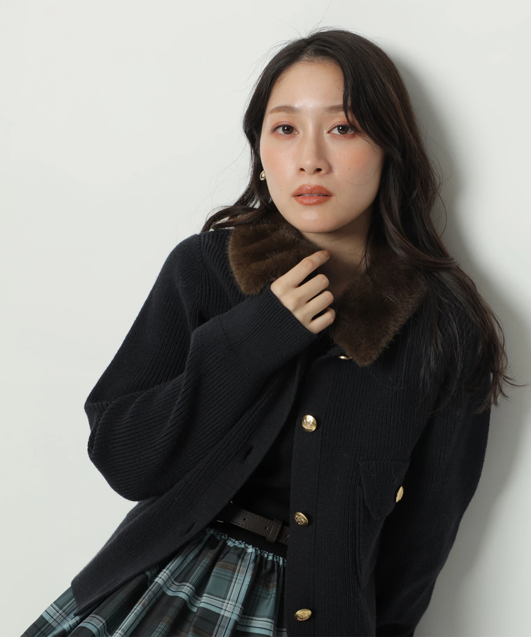 ルミネ限定》衿ファーニットブルゾン | ブルゾン | Apuweiser-riche