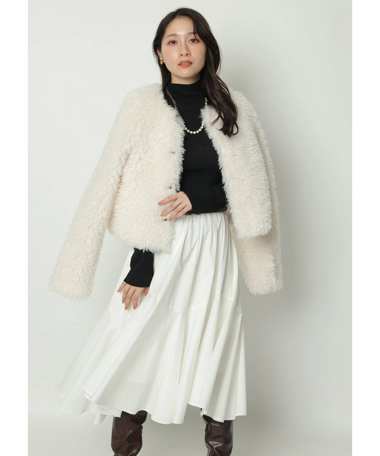 シアーハイネックリブニット | ニット | Apuweiser-riche