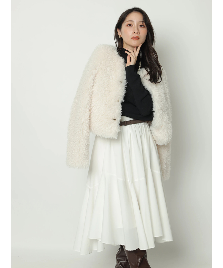 シアーハイネックリブニット | ニット | Apuweiser-riche