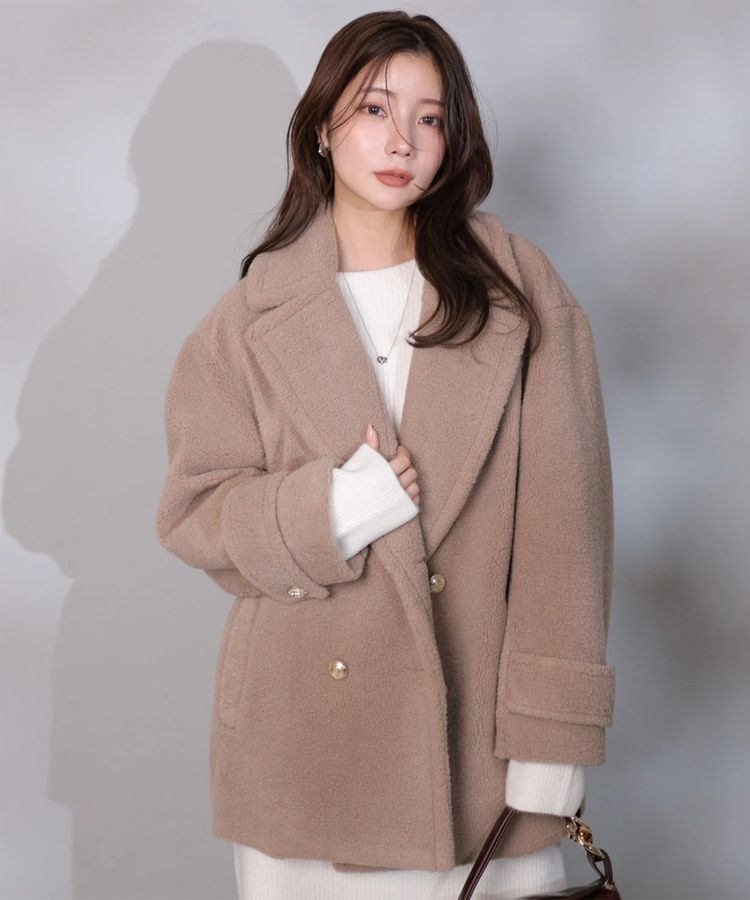 セミコクーンボアPコート | コート | Apuweiser-riche（アプワイザー