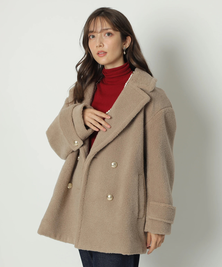 セミコクーンボアPコート | コート | Apuweiser-riche（アプワイザー