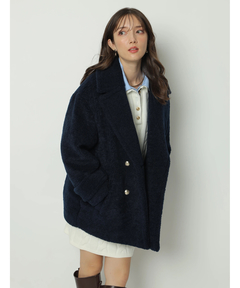 スタッフコーディネート】セミコクーンボアPコート｜sana｜Arpege