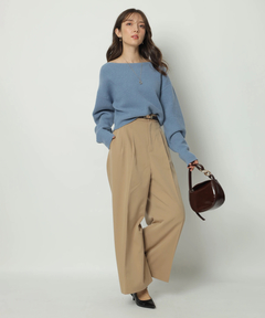 新品タグ付Arpege storyドライカーヴィーパンツ 茶SSサイズ 2025年最新