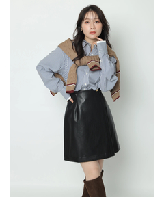 Apuweiser-riche フロントチェーンブラウス フロントチェーン5分袖ブラウス | シャツ・ブラウス | Apuweiser