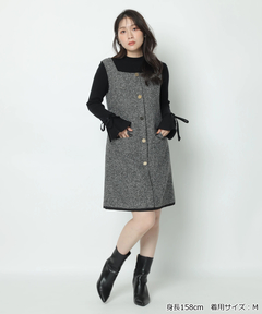 Apuweiser-riche(アプワイザー・リッシェ) |袖リボンフレアスリーブニット