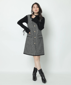 Apuweiser-riche(アプワイザー・リッシェ) |袖リボンフレアスリーブニット