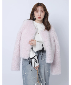 Apuweiser-riche(アプワイザー・リッシェ) |袖リボンフレアスリーブニット