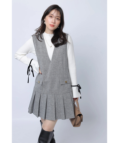 Apuweiser-riche(アプワイザー・リッシェ) |袖リボンフレアスリーブニット