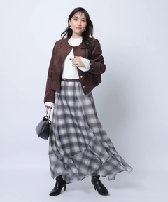 Apuweiser-riche(アプワイザー・リッシェ) |袖リボンフレアスリーブニット