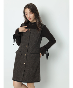 Apuweiser-riche(アプワイザー・リッシェ) |袖リボンフレアスリーブニット