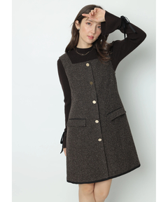 Apuweiser-riche(アプワイザー・リッシェ) |袖リボンフレアスリーブニット