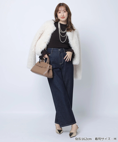 Apuweiser-riche(アプワイザー・リッシェ) |袖リボンフレアスリーブニット