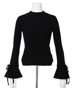 Apuweiser-riche(アプワイザー・リッシェ) |袖リボンフレアスリーブニット