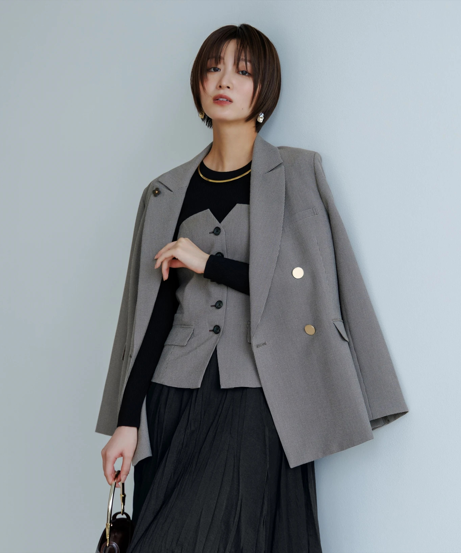 【あやちゃのん】Apuweiser-riche アプワイザーリッシェ ベアビスチェドッキングニット | ニット | Apuweiser-riche