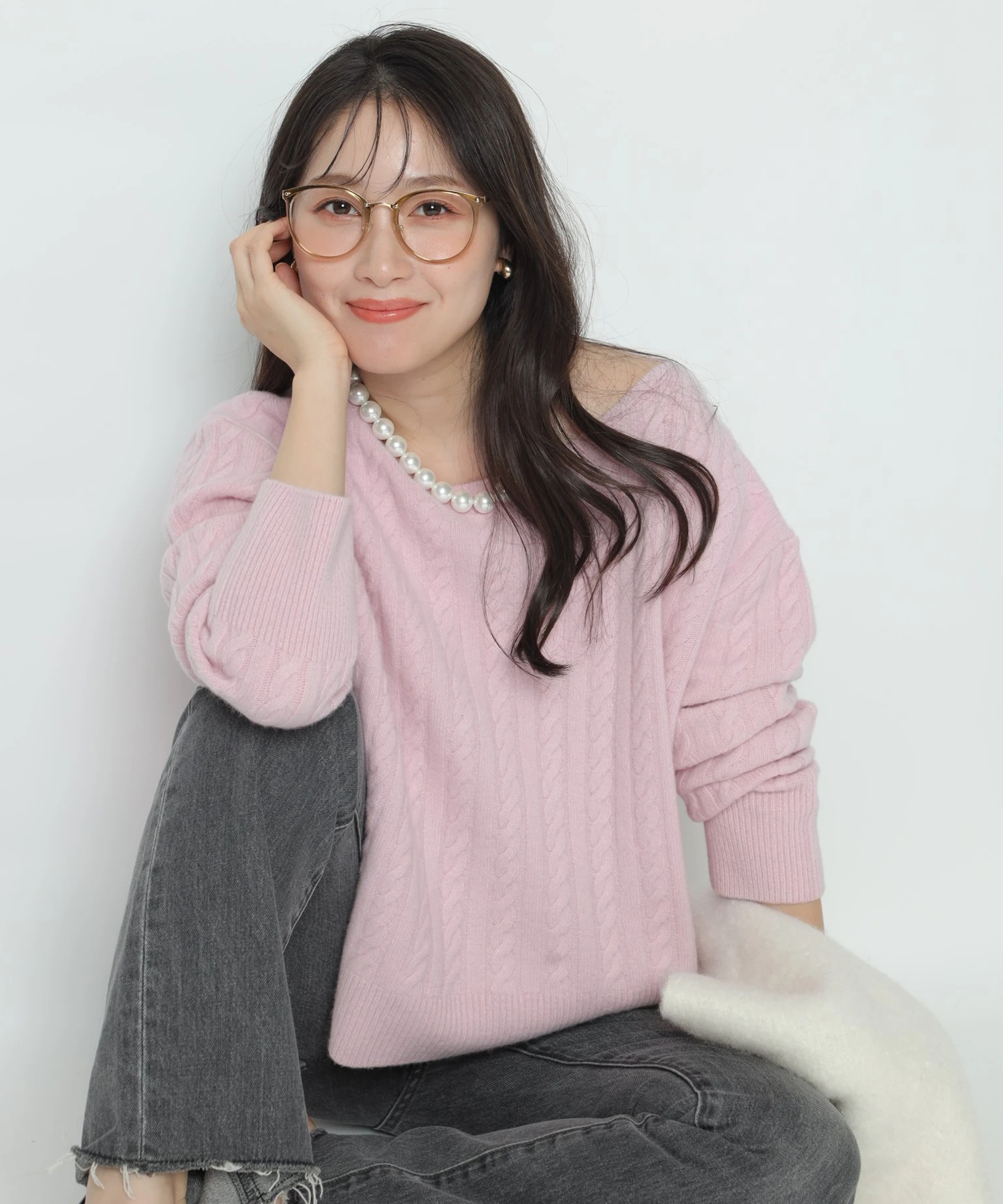 ウールカシミヤケーブルプルオーバー | ニット | Apuweiser-riche