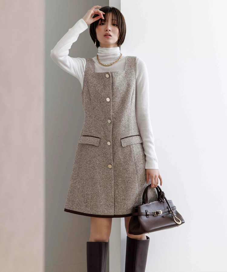 スクエアネックミニジャンスカ | ワンピース | Apuweiser-riche