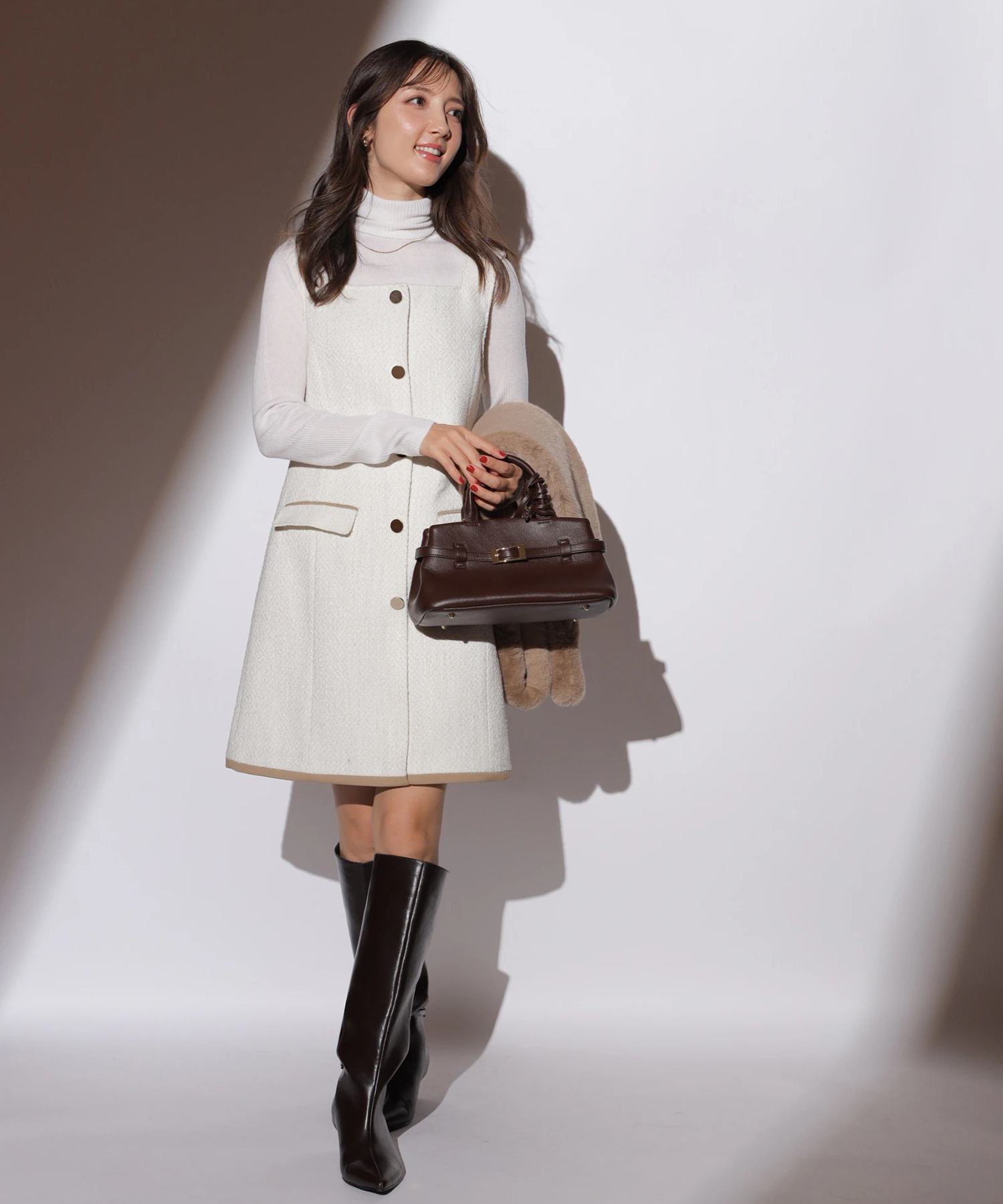 店舗限定》スクエアネックミニジャンスカ | ワンピース | Apuweiser