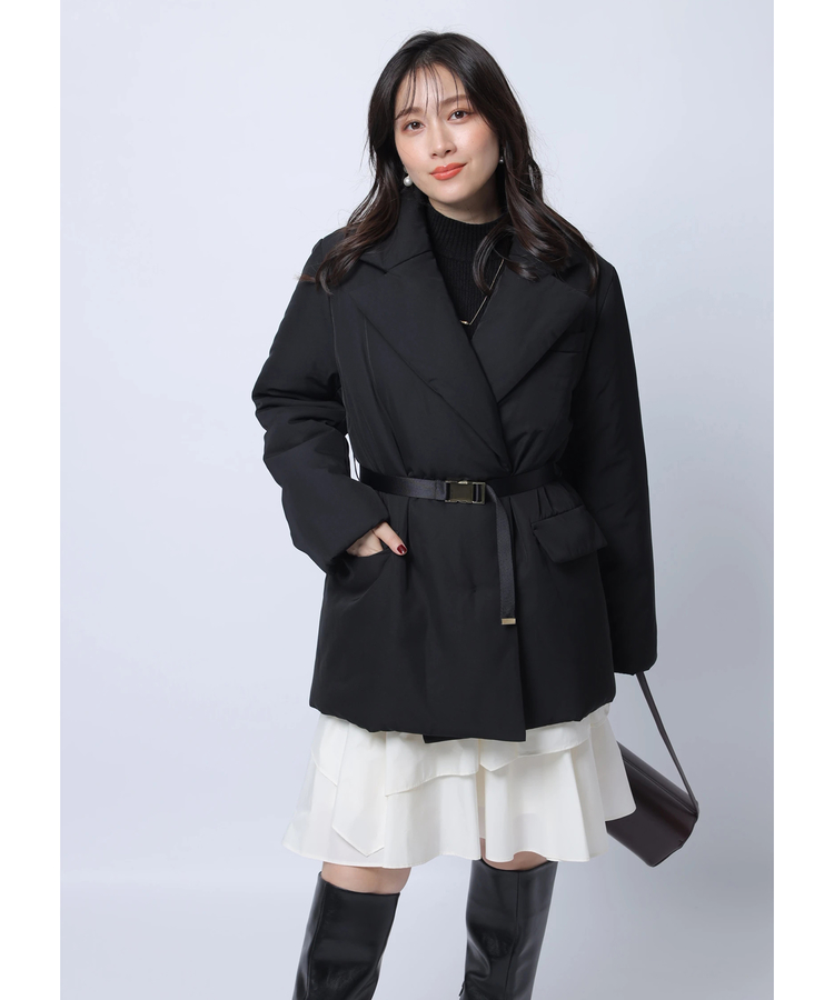 泉里香さん×Oggiコラボ》テーラードパディングコート | コート